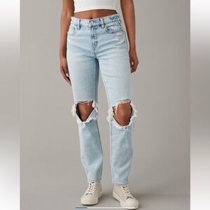 AE Super High Rise Ankle Straight